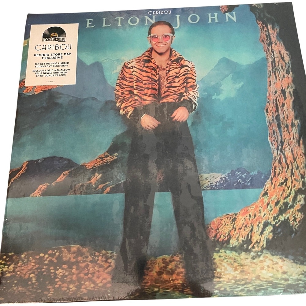 Elton John Caribou 50th Anniversary Sky Blue Vinyl 2-LP RSD 2024 Limited to 3000